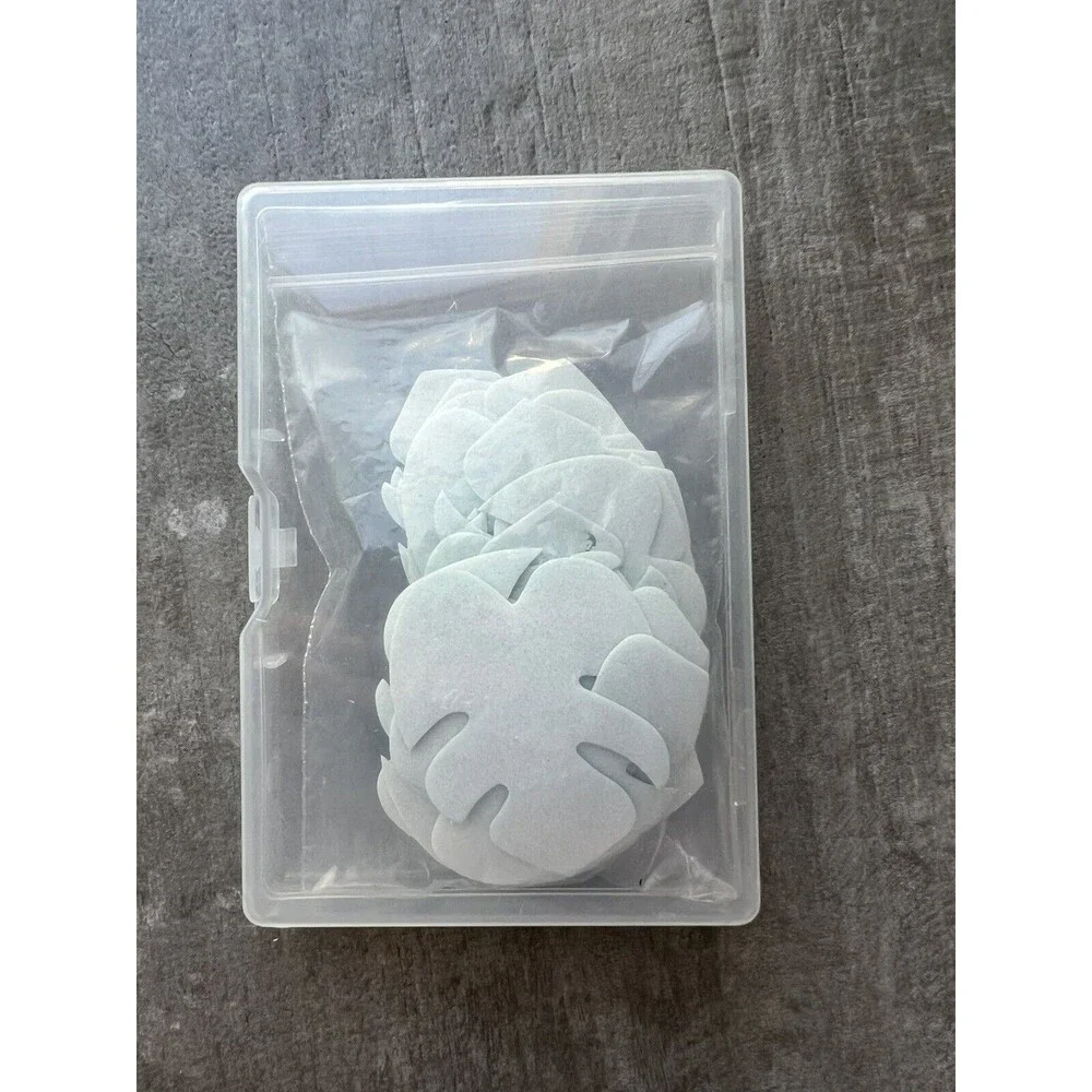 20 Pcs Edible Tropical Turtle Leaves Cupcake Toppers Palm Leaf Cake Decorations